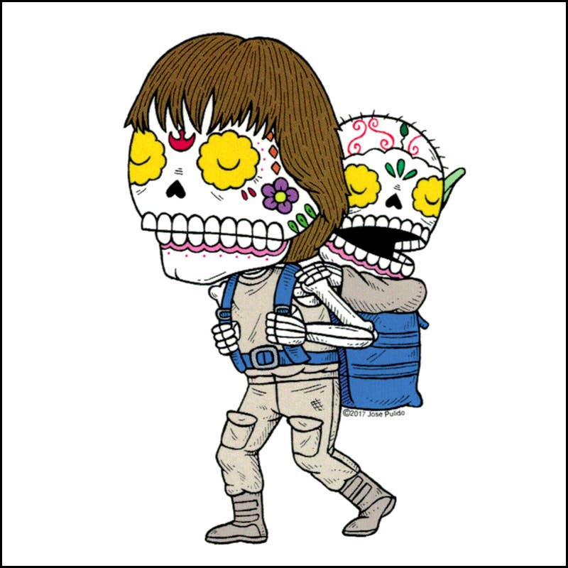 Luke and Yoda Sticker