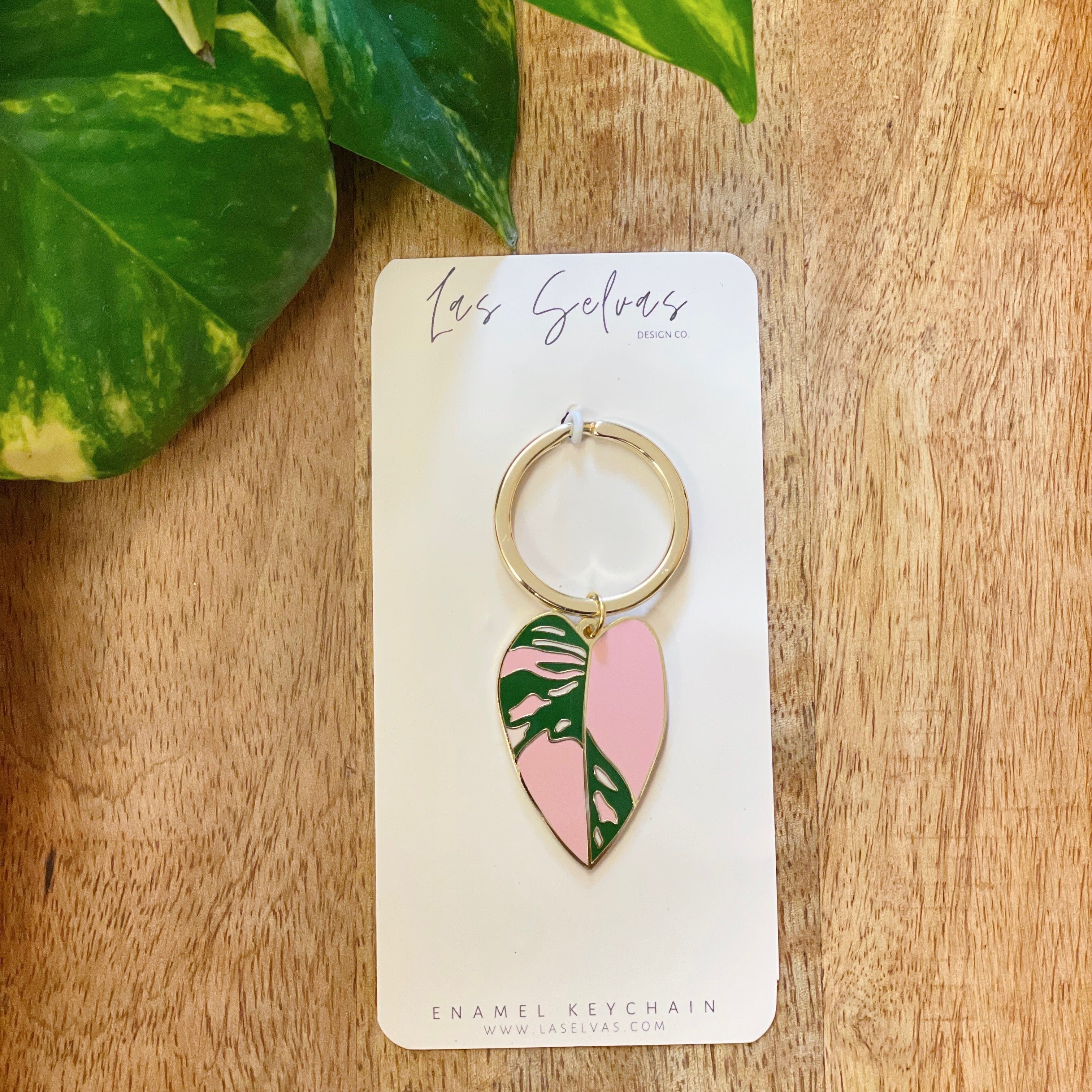 Keychain Pink Princess Plant (1.25")