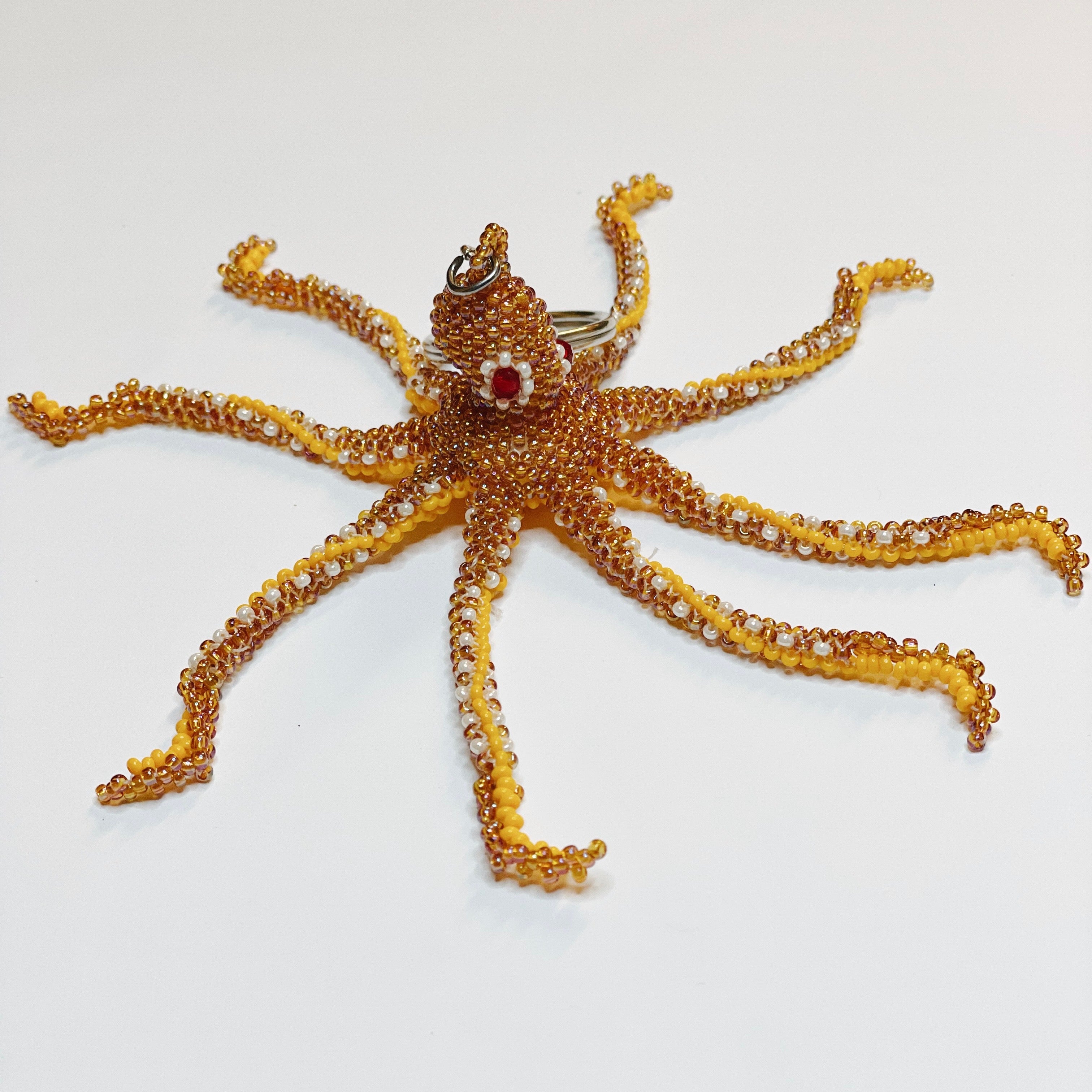 Octopus Seed Bead Key Chain
