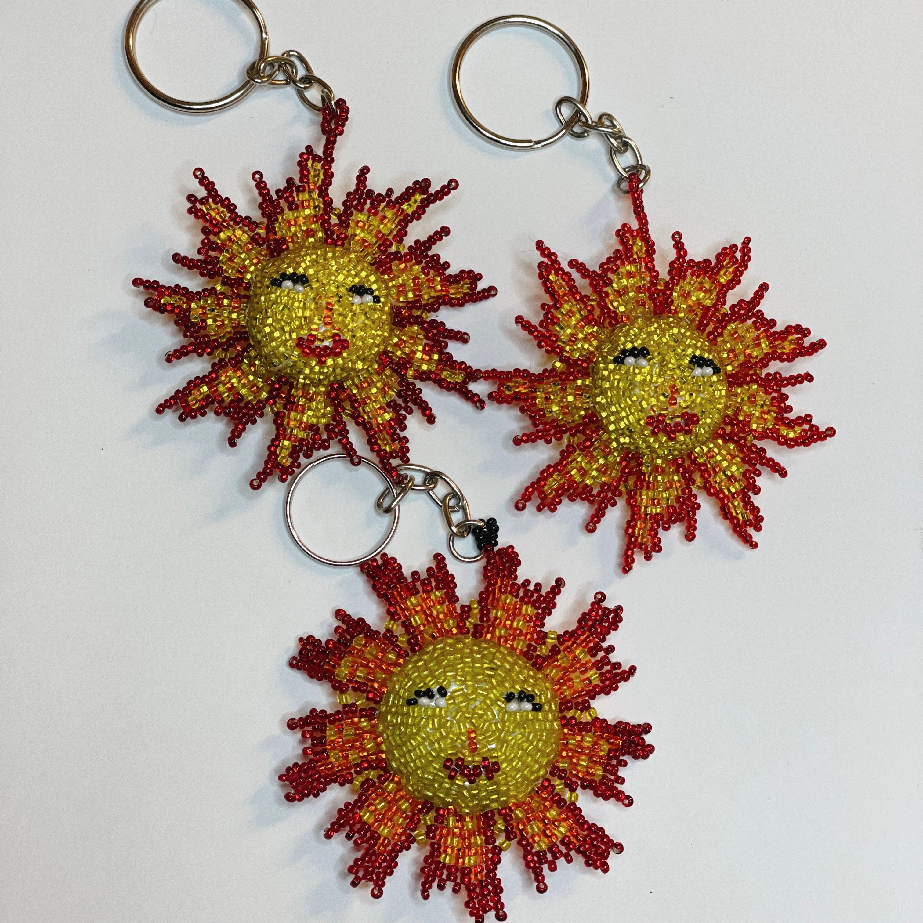 Sun (Sol) Seed Bead Key Chain