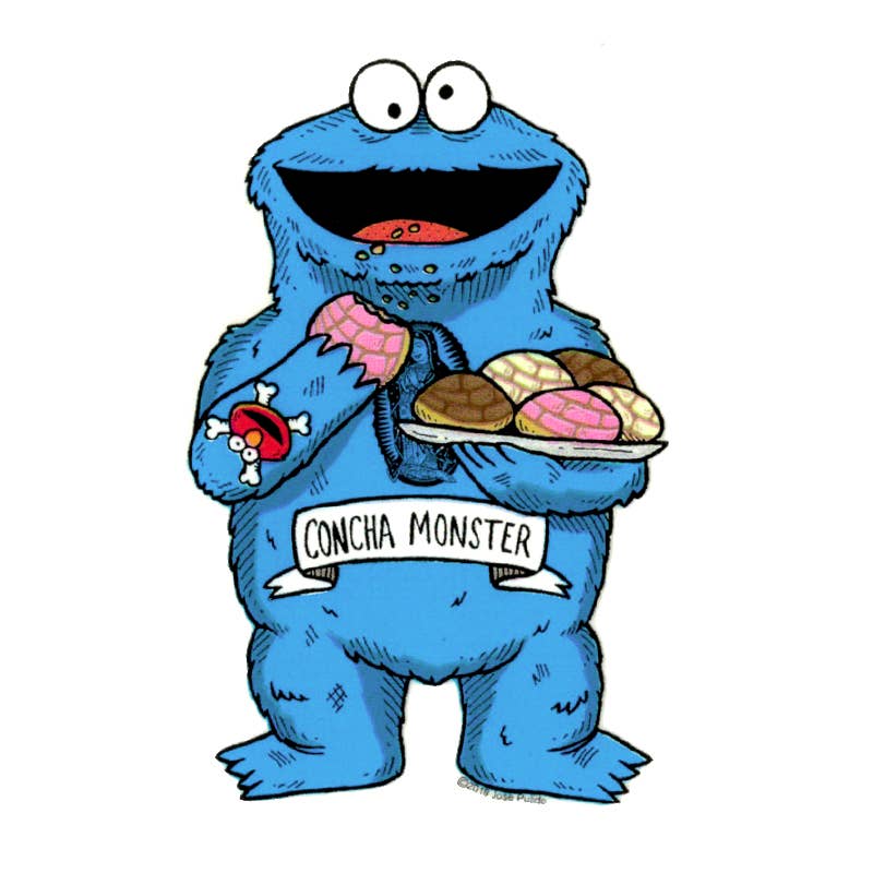 Concha Monster Enamel Pin