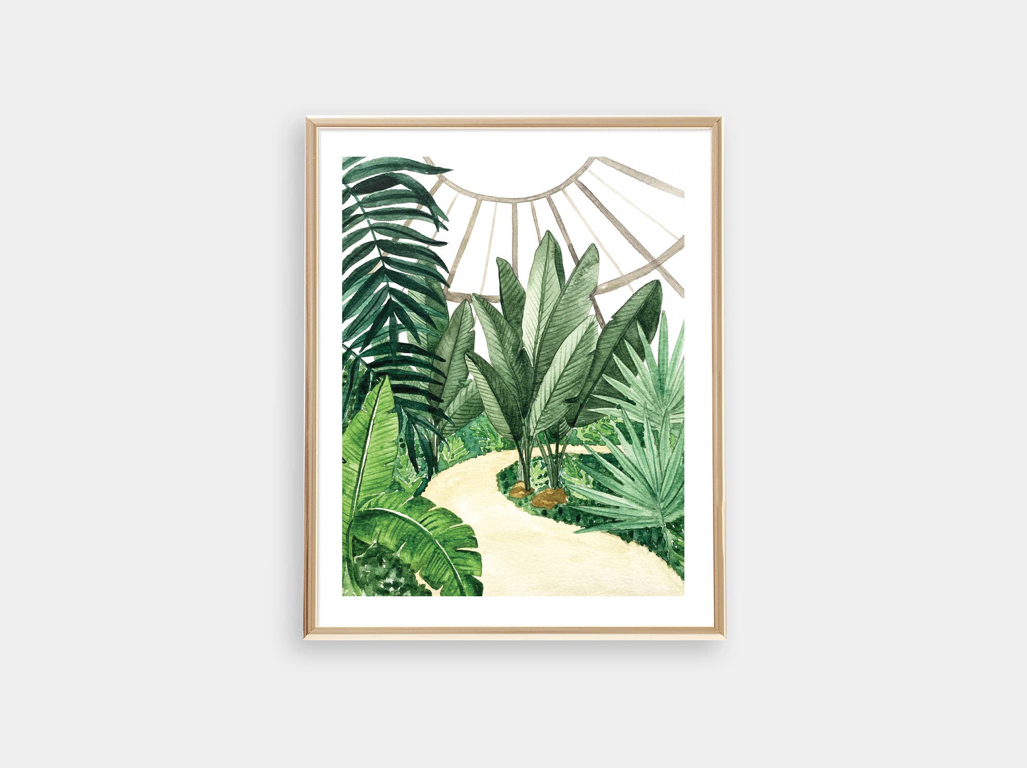 Circle Tropical Conservatory Art Print