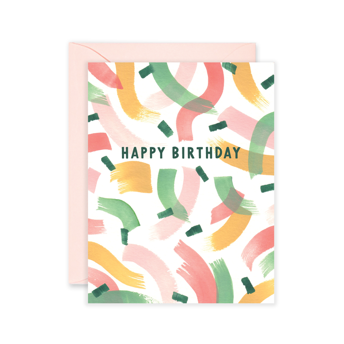 Birthday Streamers - Fun Birthday Card