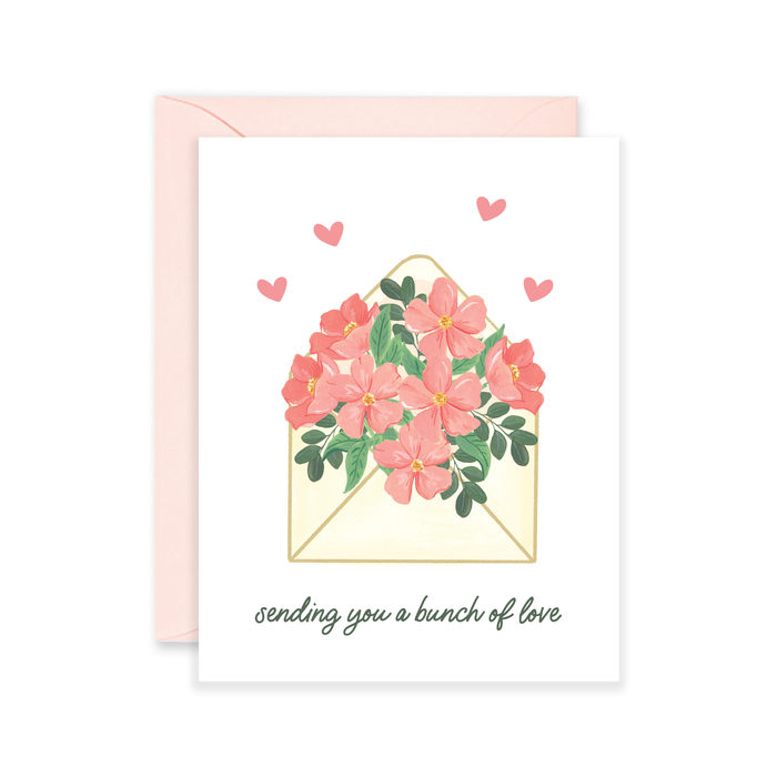 Bunch of Love Envelope - Valentine's Day Card & Love Card