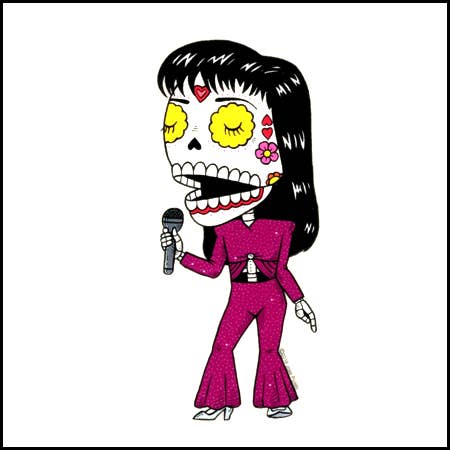 Selena Enamel Pin