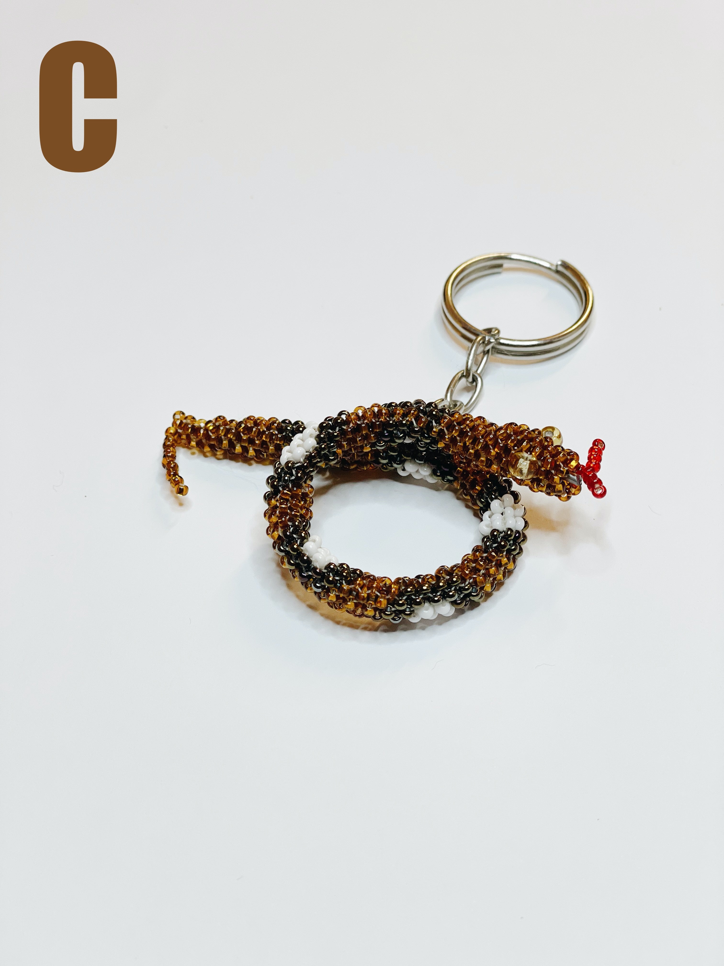 Snake Seed Bead Key Chain
