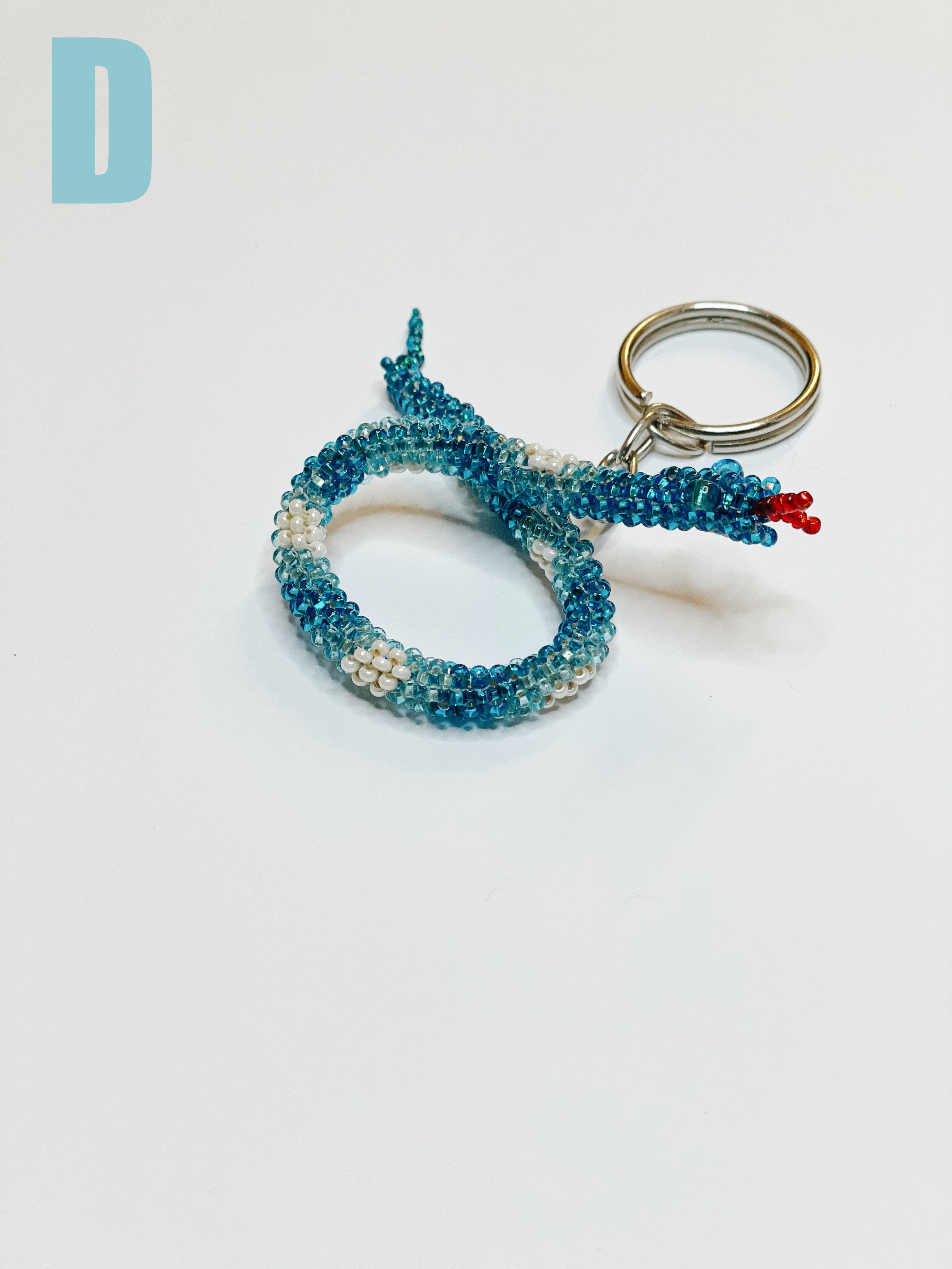 Snake Seed Bead Key Chain