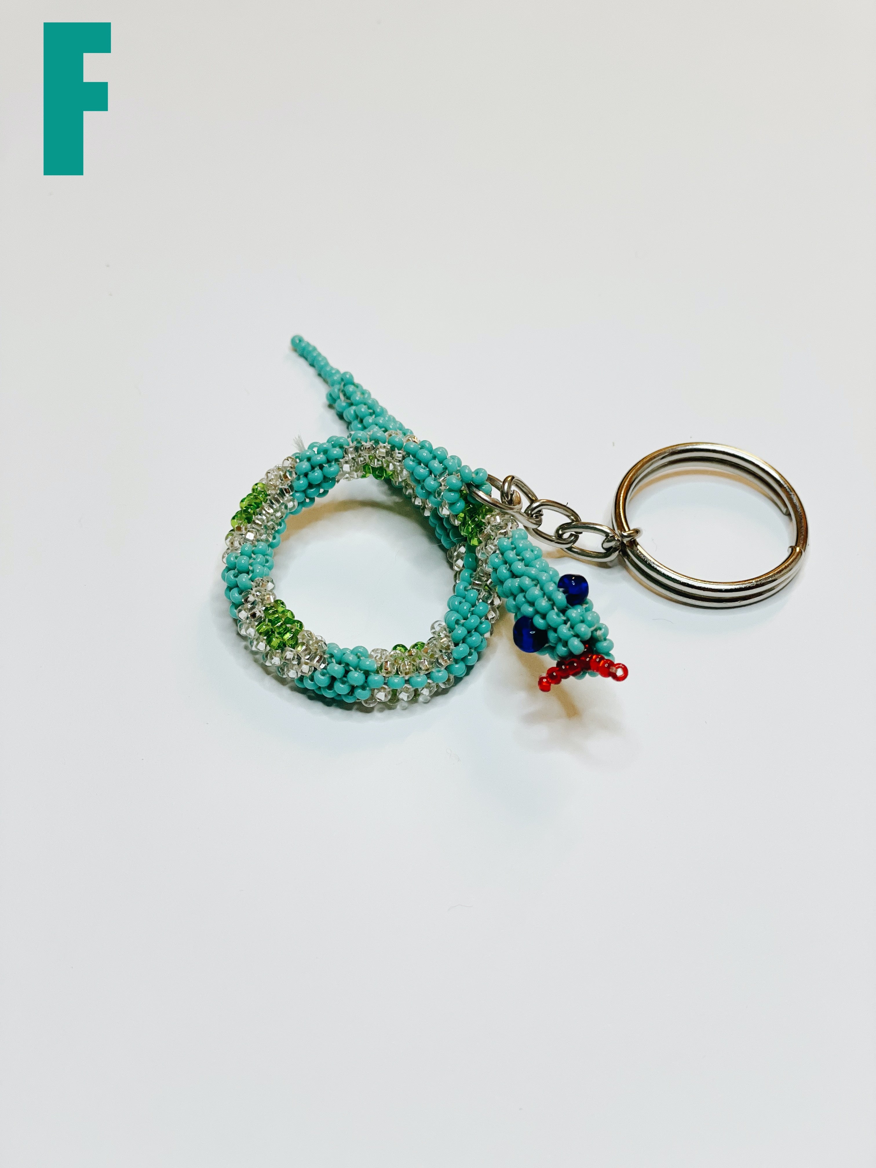 Snake Seed Bead Key Chain