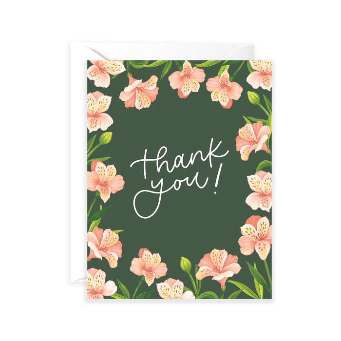 Thank You Lillies - Thank you Card & Gratitude Card