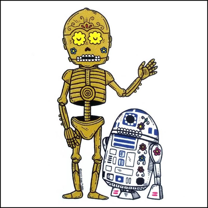 Droids - R2 D2 and C 3PO Sticker