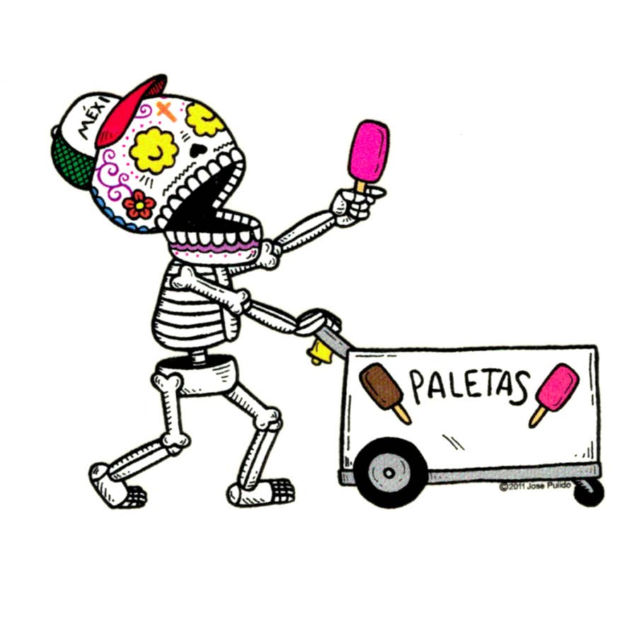 Ice Cream Man Sticker